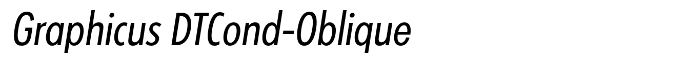 Graphicus DTCond-Oblique